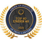 Our trial lawyers have been recognized by the American Institute of Trial Lawyers as Top 40 Under 40